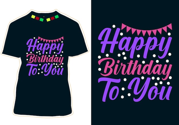 Birthday T-shirt Design Vector