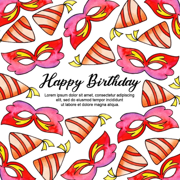 Birthday Watercolor Background