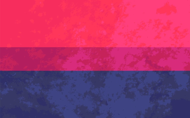 Bisexsual sign, bisexsual pride flag with texture