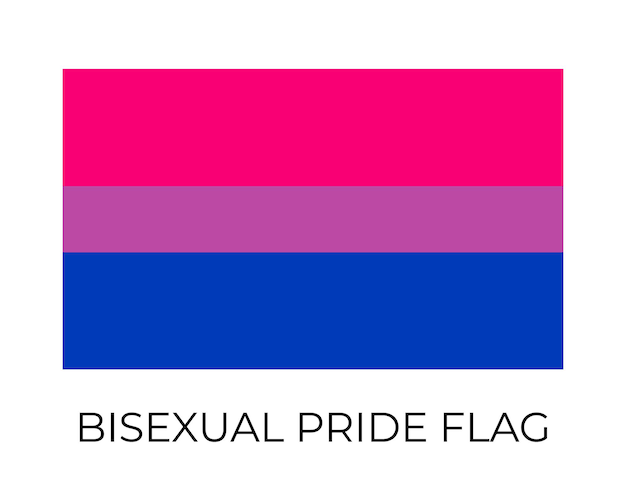 Vector bisexual pride flag symbol of lgbt community vector flag sexual identity easy to edit template for banners signs logo design etc