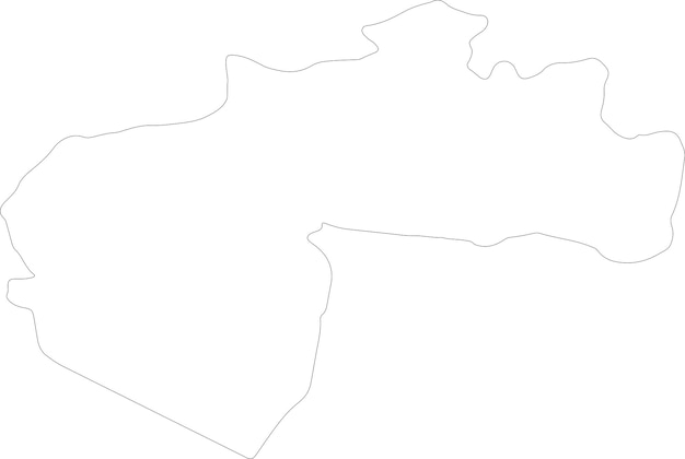 Vector biskra algeria outline map