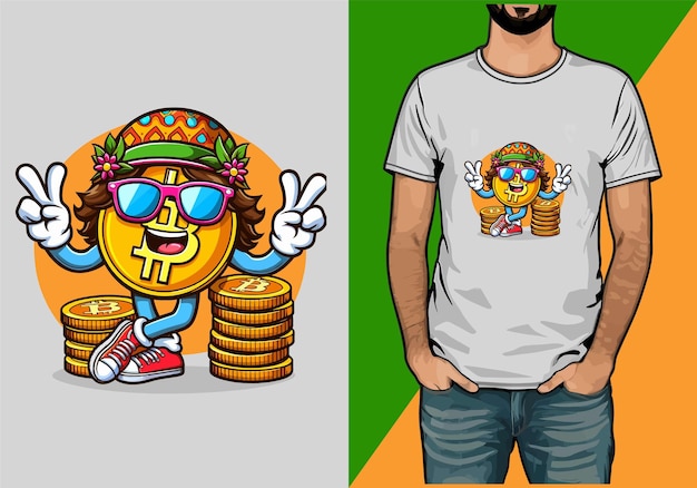 Bitcoin T Shirt Design Cryptocurrency T Shirt Design