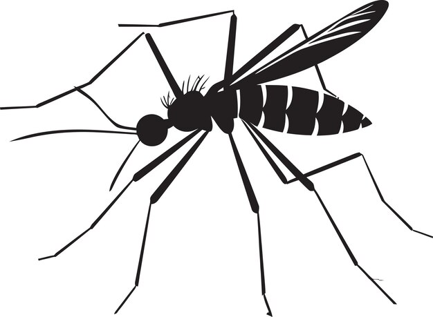 Vector bite sized blunders cartoon mosquitos escapades