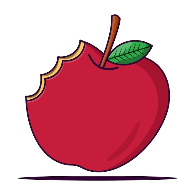 Bitten Apple Drawing