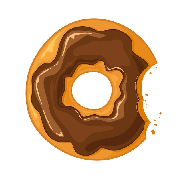 Bitten Chocolate Donut