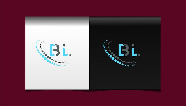 BL initial modern logo design vector icon template