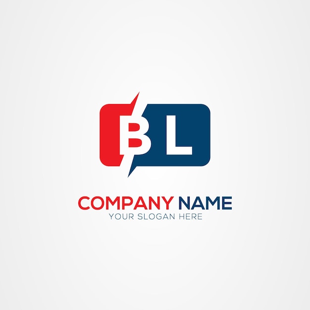 BL or LB Creative Modern Letters Logo Design Element