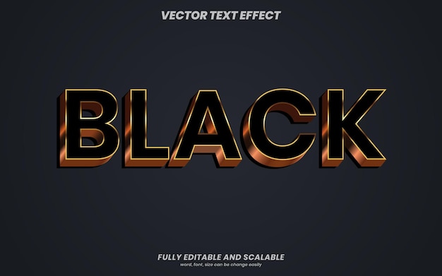 Black 3d text effect with black background