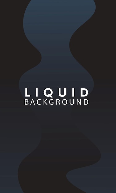 black abstract liquid wave background