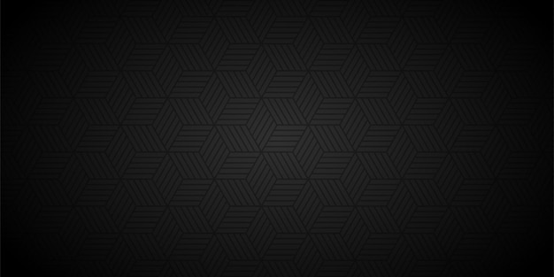 Vector black background with abstract pattern