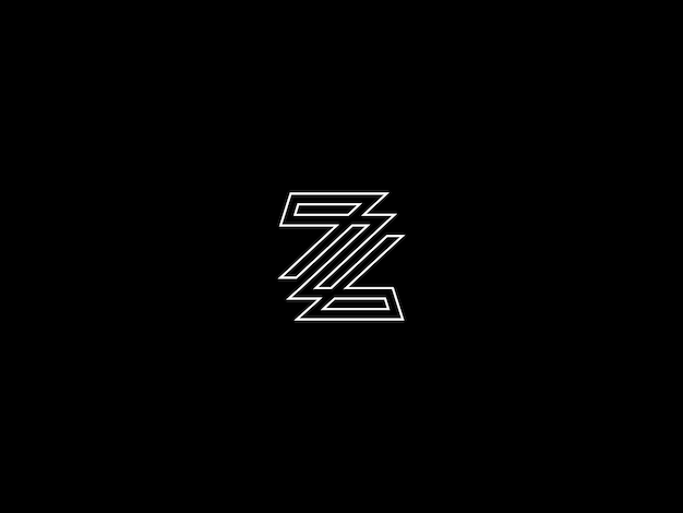 Vector a black background with the letter z on it