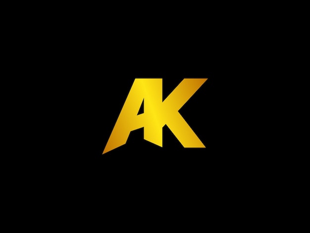 A black background with a yellow ak logo