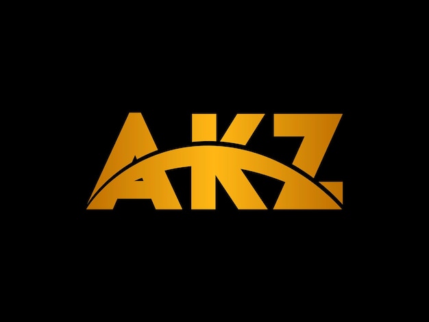 A black background with a yellow akz logo