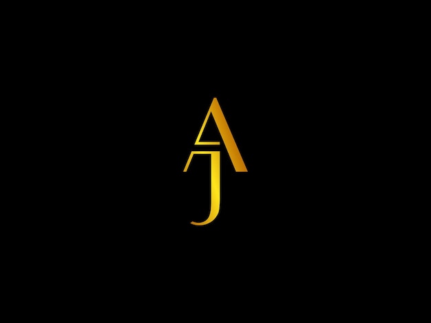 Vector a black background with a yellow j logo