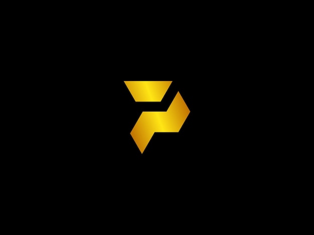 A black background with a yellow p logo