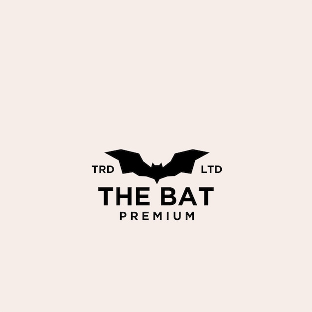 Vector the black bat logo designs