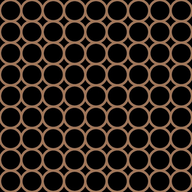 Black big Polka dot fabric Retro vector pattern