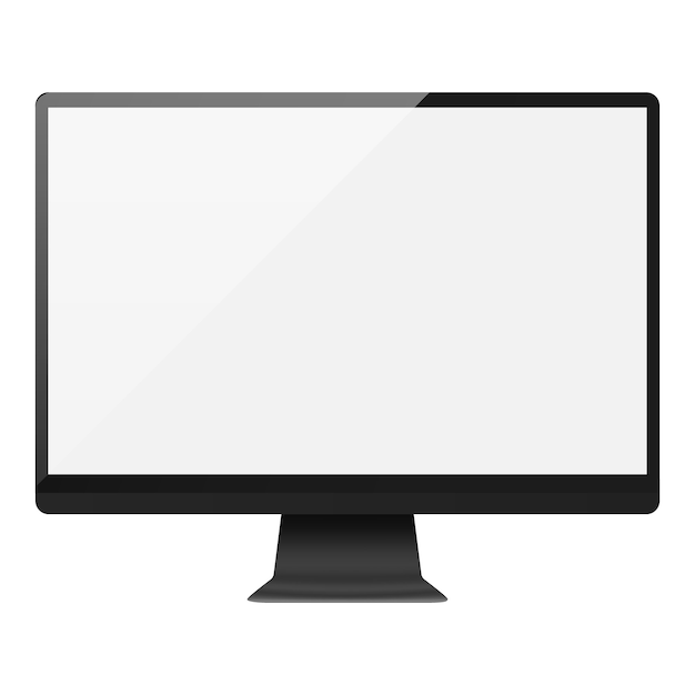 Black blank computer monitor