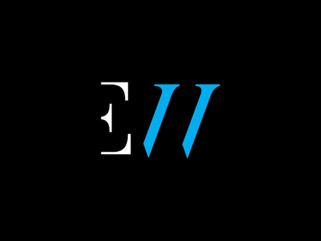 A black and blue logo with the letter e on it