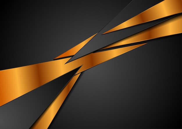 Black bronze abstract corporate vector art background