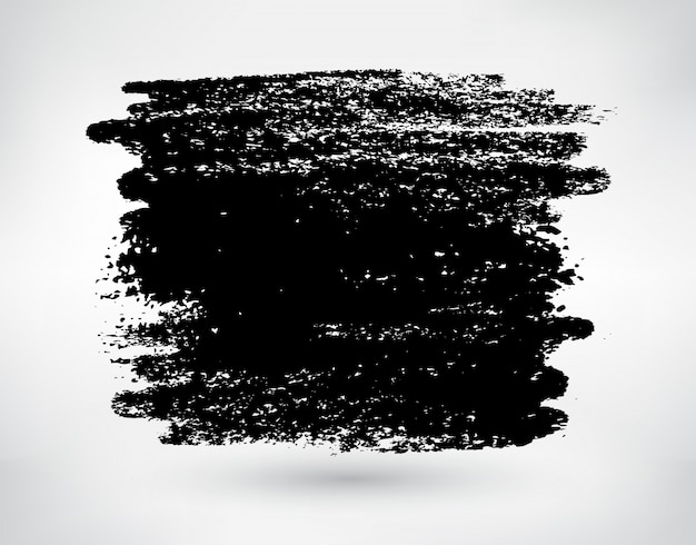 Black brush stroke