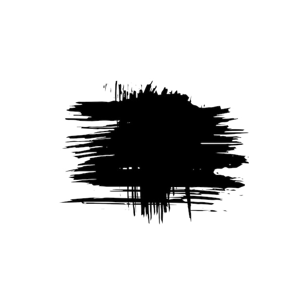 Black brush stroke