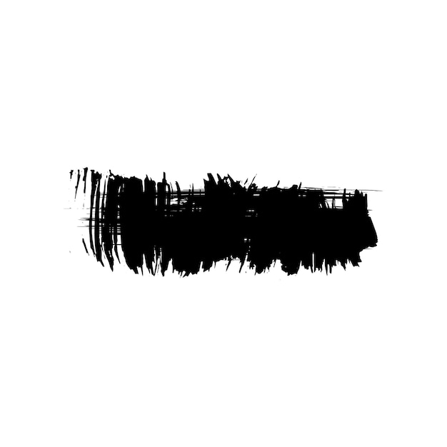 Black brush stroke