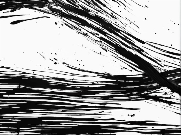 Vector black brush strokes isolated on white background brush strokes grunge background vector brush art