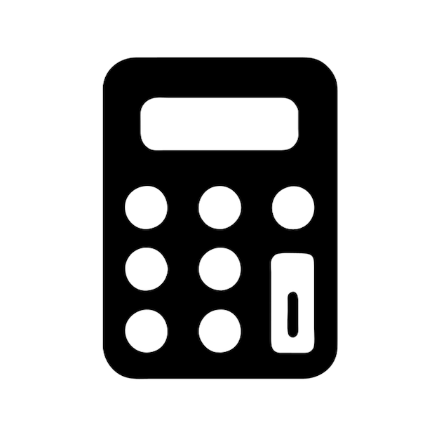 a black calculator with a white background with a black screen that saysxon it