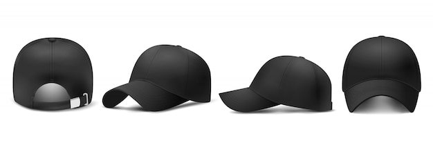 Black cap, realistic style