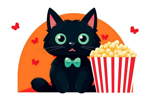 Black Cat Popcorn Cinema Ticket