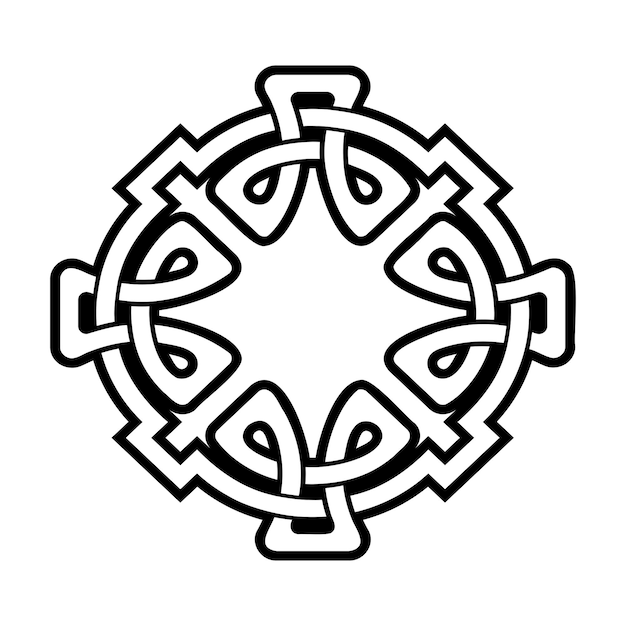 Black celtic knot