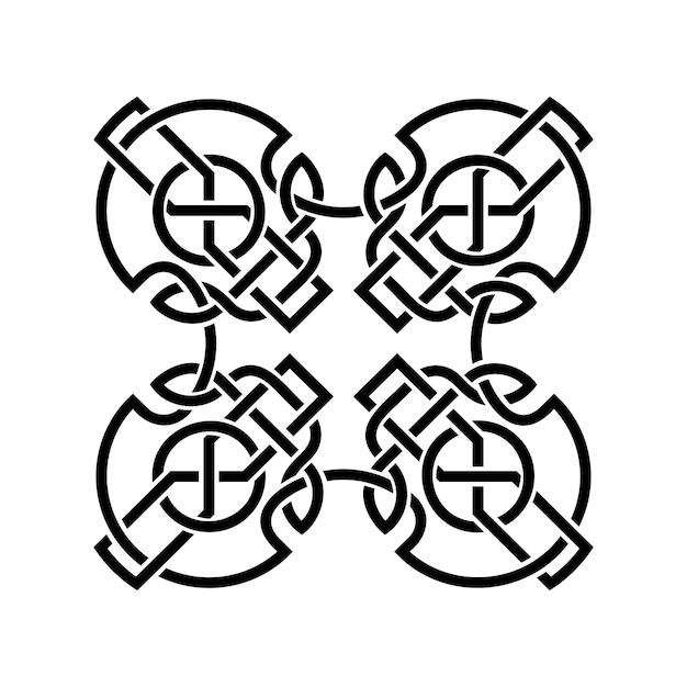 Black celtic knot