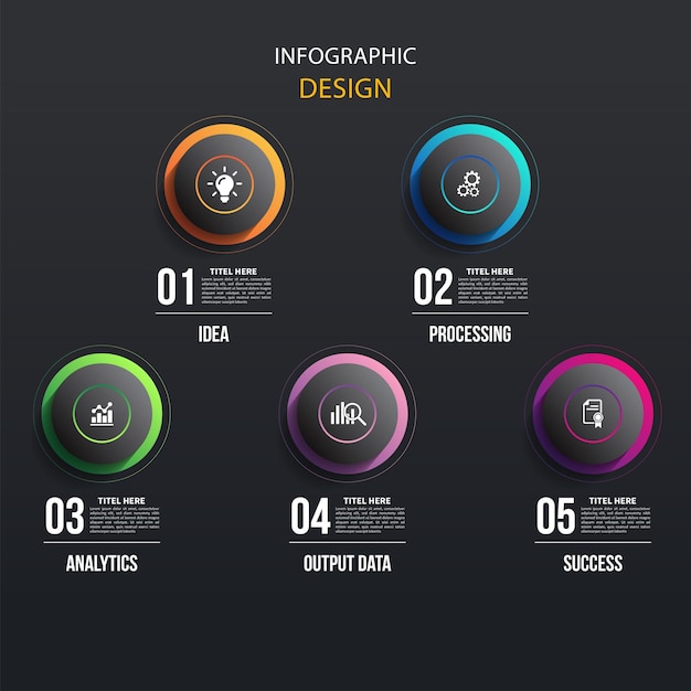 Black Circle Infographic Design