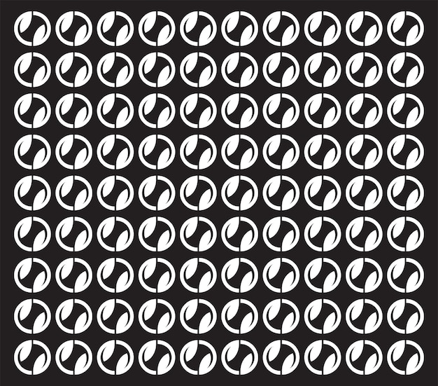 black circle modern pattern design vector