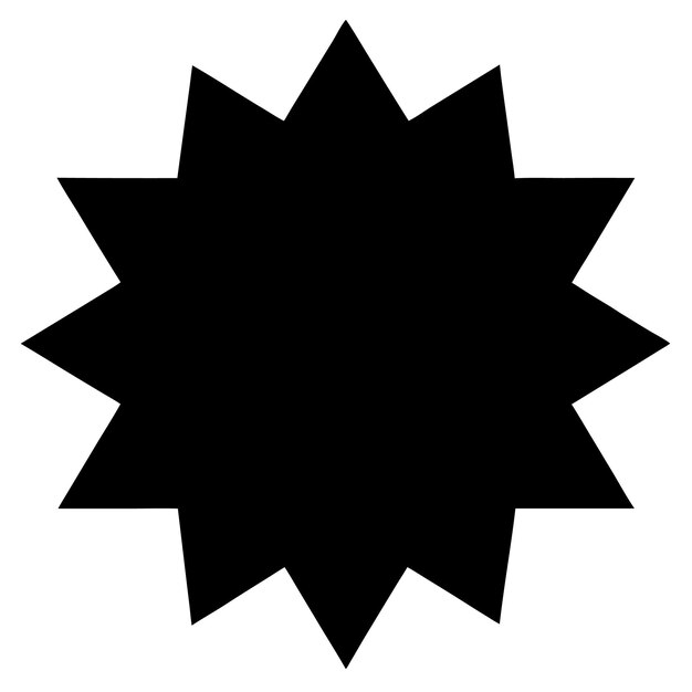 Vector a black circle with a black center that says   on it