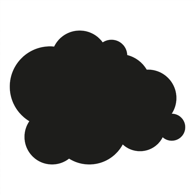 Black cloud graphic sympol icon stock vector