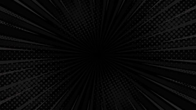 Black comic abstrack background pop art book or poster background with halftone