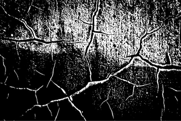 Vector black cracked texture background