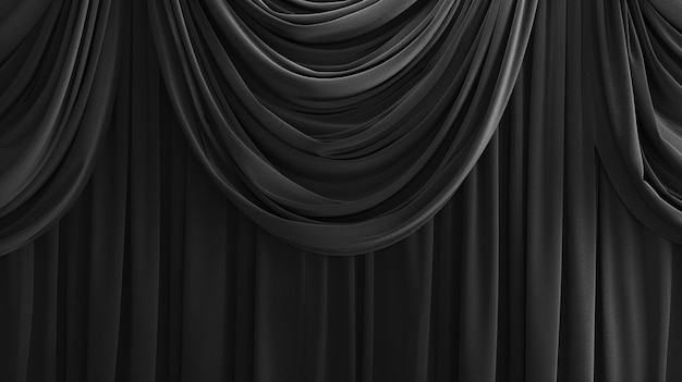 Vector a black curtain with a white background that says  the name  on it