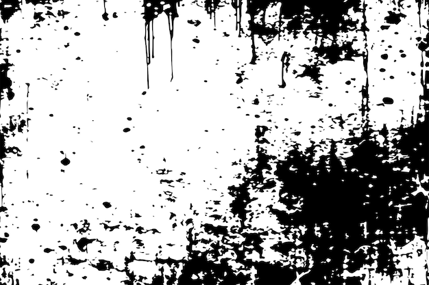 black dirty stained grungy texture on white background