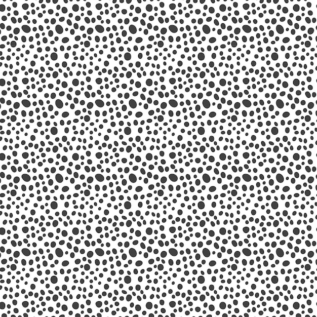 Black dots seamless pattern. Transparent.