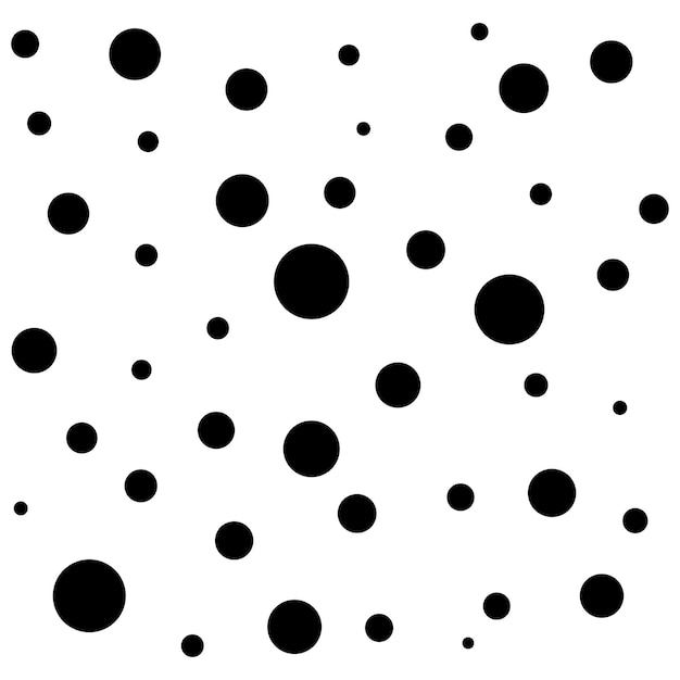 black dots on a white background black dot pattern Dots seamless pattern