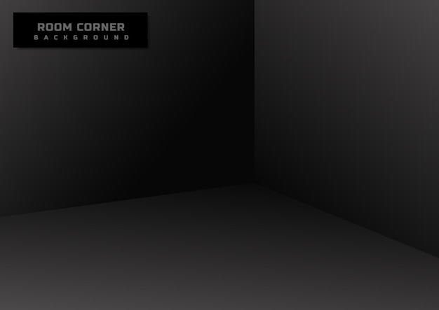 Black Empty Room Corner