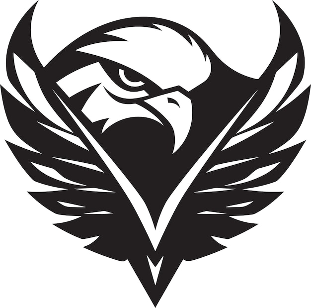 Black Falcon A Vector Logo Design for the Business Thats Bold and Confident Black Falcon A Vecto