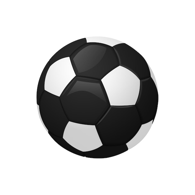 Black football or soccer ball Sport equipment icon