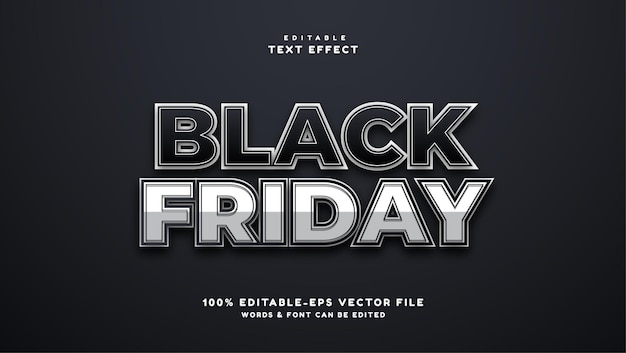 Black Friday 3d shadow text effect editable text effect