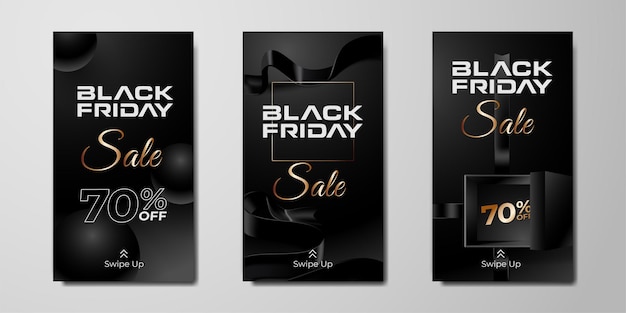 Black Friday background social media stories promotional template