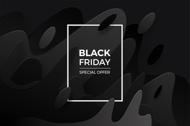 Black friday background with black gradient