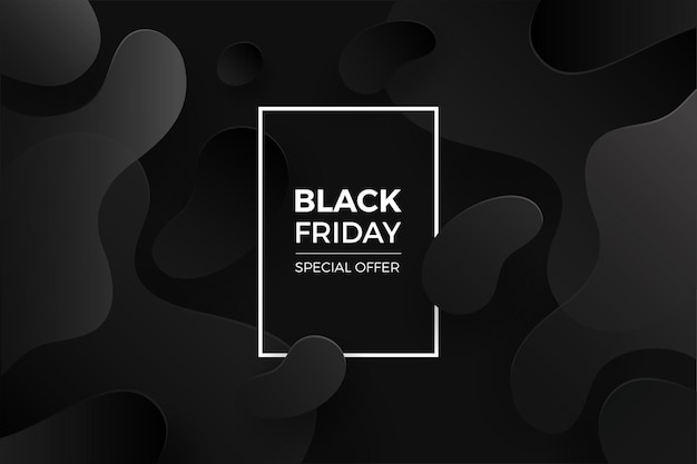 Black friday background with black gradient